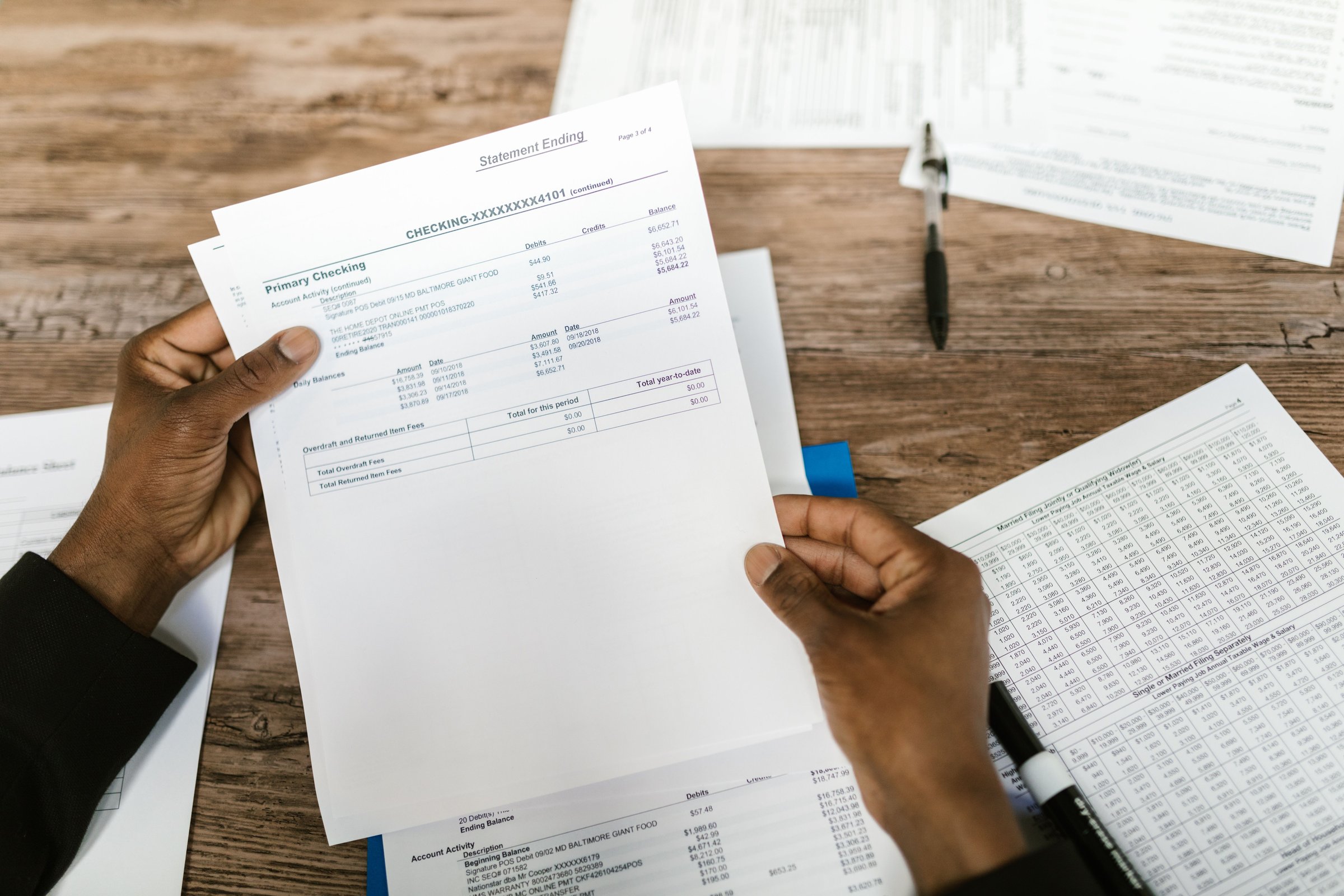 Financial statements under careful review